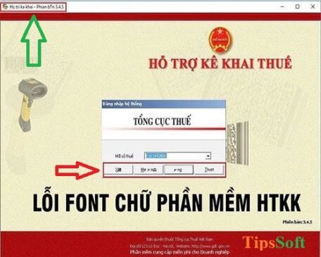 khắc phục lỗi giao diện hiển thị tiếng việt trên phần mềm HTKK