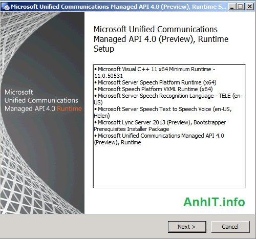  Unified Communications Managed API 4.0 Runtime