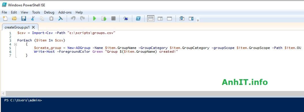 powershell create groups